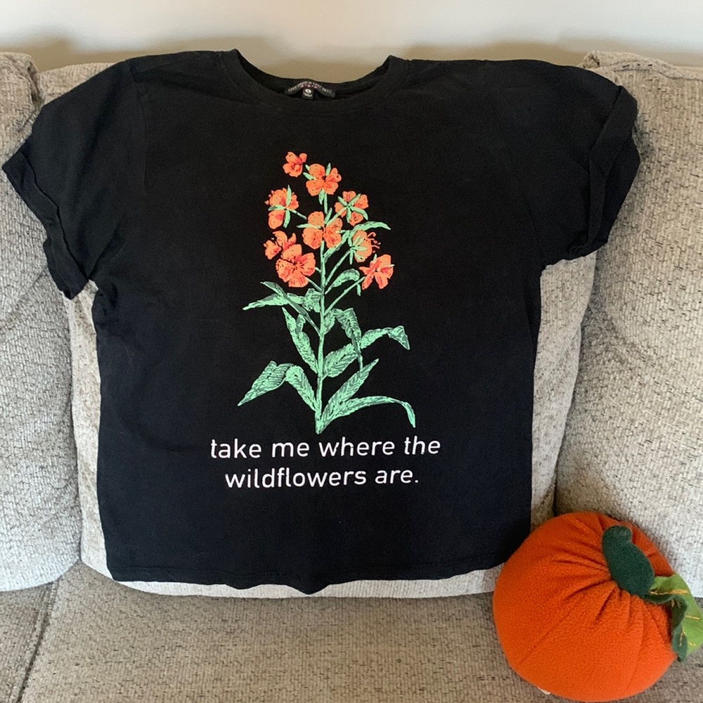 Love Peace & Lazy Days embellished T-shirt.